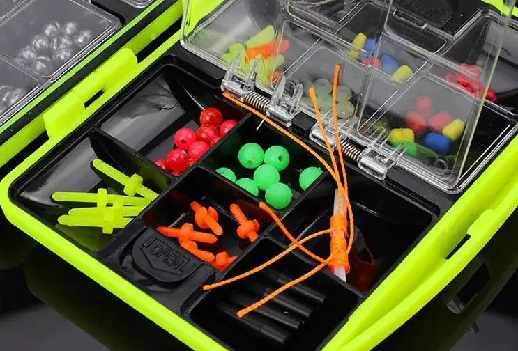 Compact Fishing Tackle Box - 184 pcs